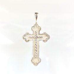 Sterling Silver & Diamond Cut Detailing