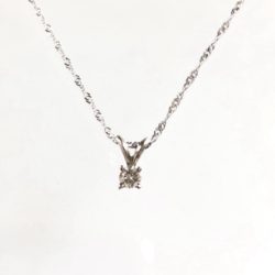 10k-14k Gold Diamond Solitaire Necklace
