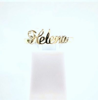 Custom Gold Name Ring - Image 2