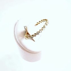 14k Gold Round Diamond Set Band