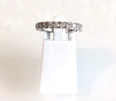 14k Gold Four Prong Diamond Band