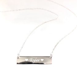 Small Nameplate in Sterling Silver