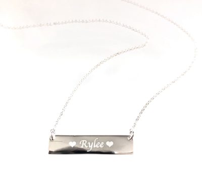 Small Nameplate in Sterling Silver