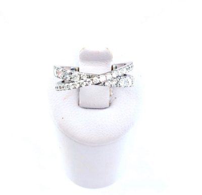 14k Custom Kris Kross Wedding Band - Image 2