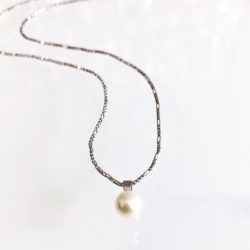 10k- 14k Gold Pearl Drop Necklace