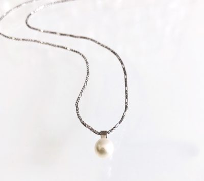 10k- 14k Gold Pearl Drop Necklace