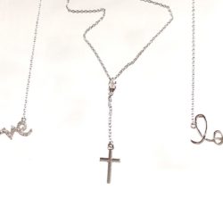 Various Sterling Silver & Cubic Zirconia Necklaces