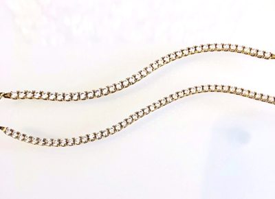 Yellow Gold & Cubic Tennis Bracelet