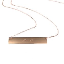10k Nameplate Necklace