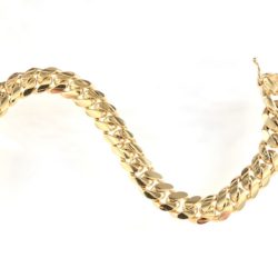 Yellow Gold Tight Curb Link Bracelet