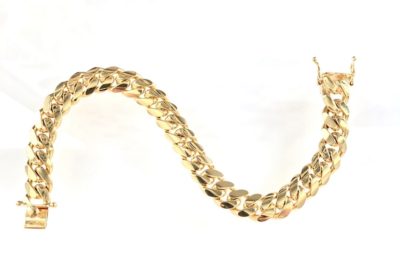 Yellow Gold Tight Curb Link Bracelet