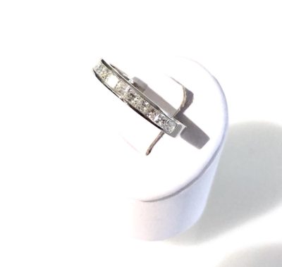 14k Channel Set Princess Cut Diamond Ring - Image 2