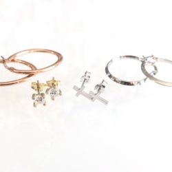 10k Gold Hoops & Gold Stud Looks