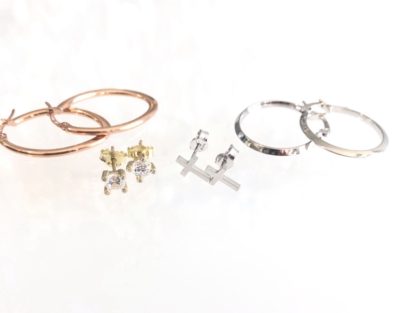 10k Gold Hoops & Gold Stud Looks