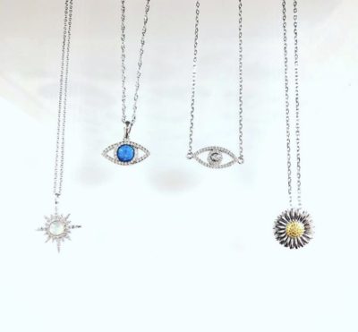 Various Sterling Silver Necklace Looks