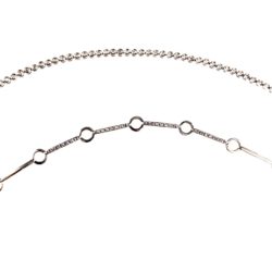 10k White Gold Detailed Tennis Bracelets