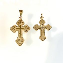 10k Gold Detailed Crosses