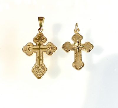 10k Gold Detailed Crosses