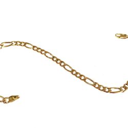 Yellow Gold Figaro Men's Bracelet