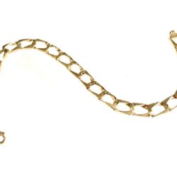 Yellow Gold Open Link Men's Bracelet