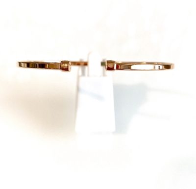 Sterling Silver & Rose Gold Dainty Cuff Bracelet