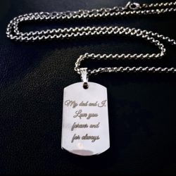 Stainless Steel Laser Engraved Dog Tag