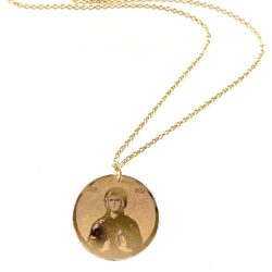 Gold Filled Medium Disc Necklace