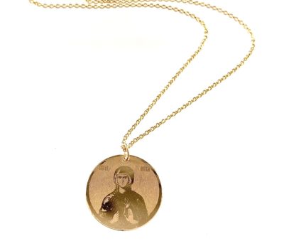 Gold Filled Medium Disc Necklace