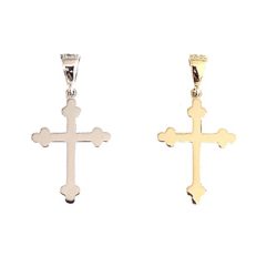 Dainty Gold Orthodox Crosses