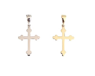 Dainty Gold Orthodox Crosses