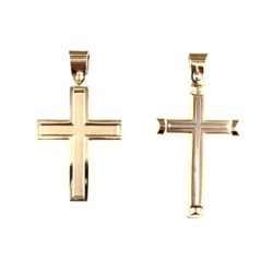 10k Gold & Two Toned Detailed Crosses