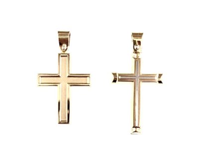 10k Gold & Two Toned Detailed Crosses
