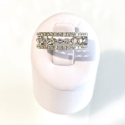 14k Custom Detailed Round Brilliant Cut CVD Diamond Ring