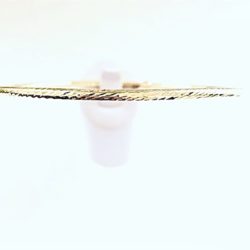 Yellow Gold Diamond Cut Bangle