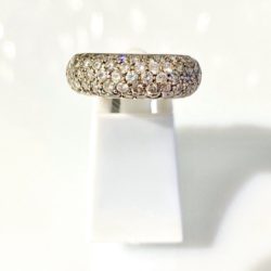 14k Yellow Gold Diamond Mico-Pavé  Cocktail Ring