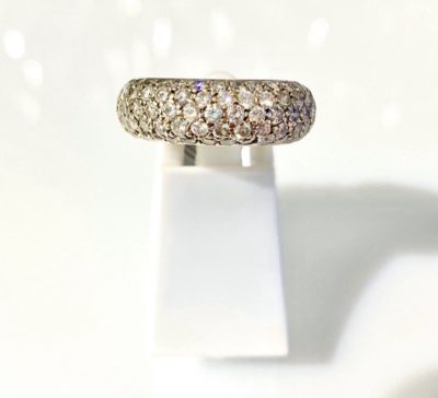 14k Yellow Gold Diamond Mico-Pavé  Cocktail Ring