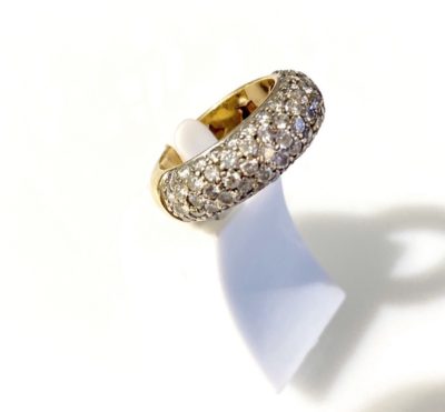 14k Yellow Gold Diamond Mico-Pavé  Cocktail Ring - Image 4