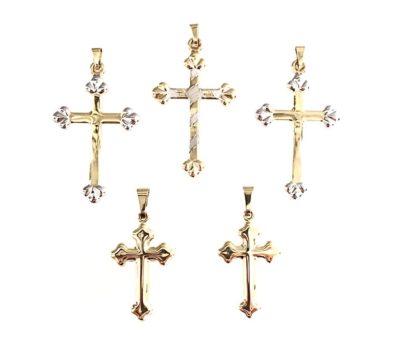10k Gold & Two- Toned Various Orthodox Cross