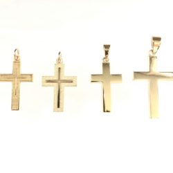 Various 10k Gold Details Plain Crosses