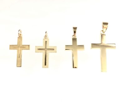 Various 10k Gold Details Plain Crosses