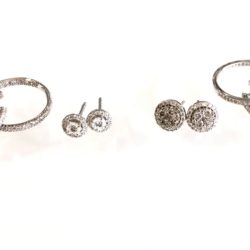 10k & 14k Gold & Diamond Hoops & Studs