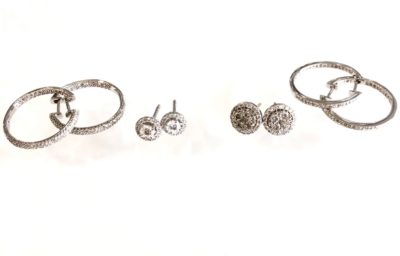10k & 14k Gold & Diamond Hoops & Studs