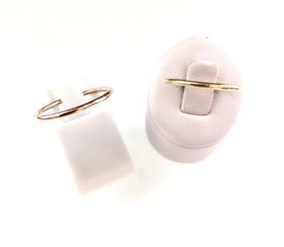 10k Gold Rounded Stackable Rings