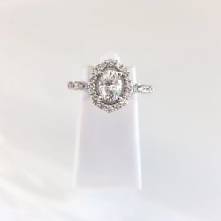 Custom 14k Art Deco Inspired Diamond Engagement Ring