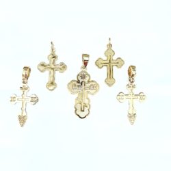 Various 10k & 14k Gold Orthodox Crosses