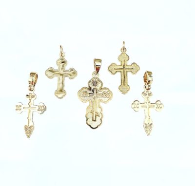 Various 10k & 14k Gold Orthodox Crosses