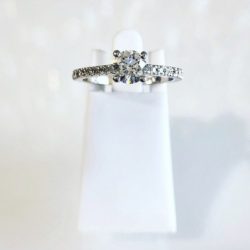 Custom 14k Gold Diamond Engagement Ring