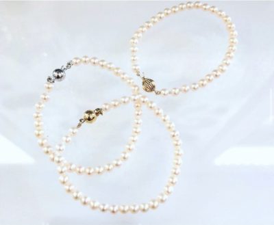 10k-14k Gold & Cultured Pearl Bracelets