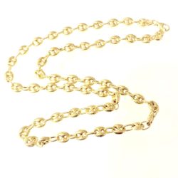 10k- 14k Gucci Puff Link Chain Necklace