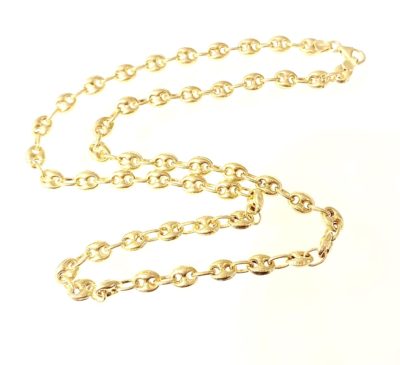 10k- 14k Gucci Puff Link Chain Necklace